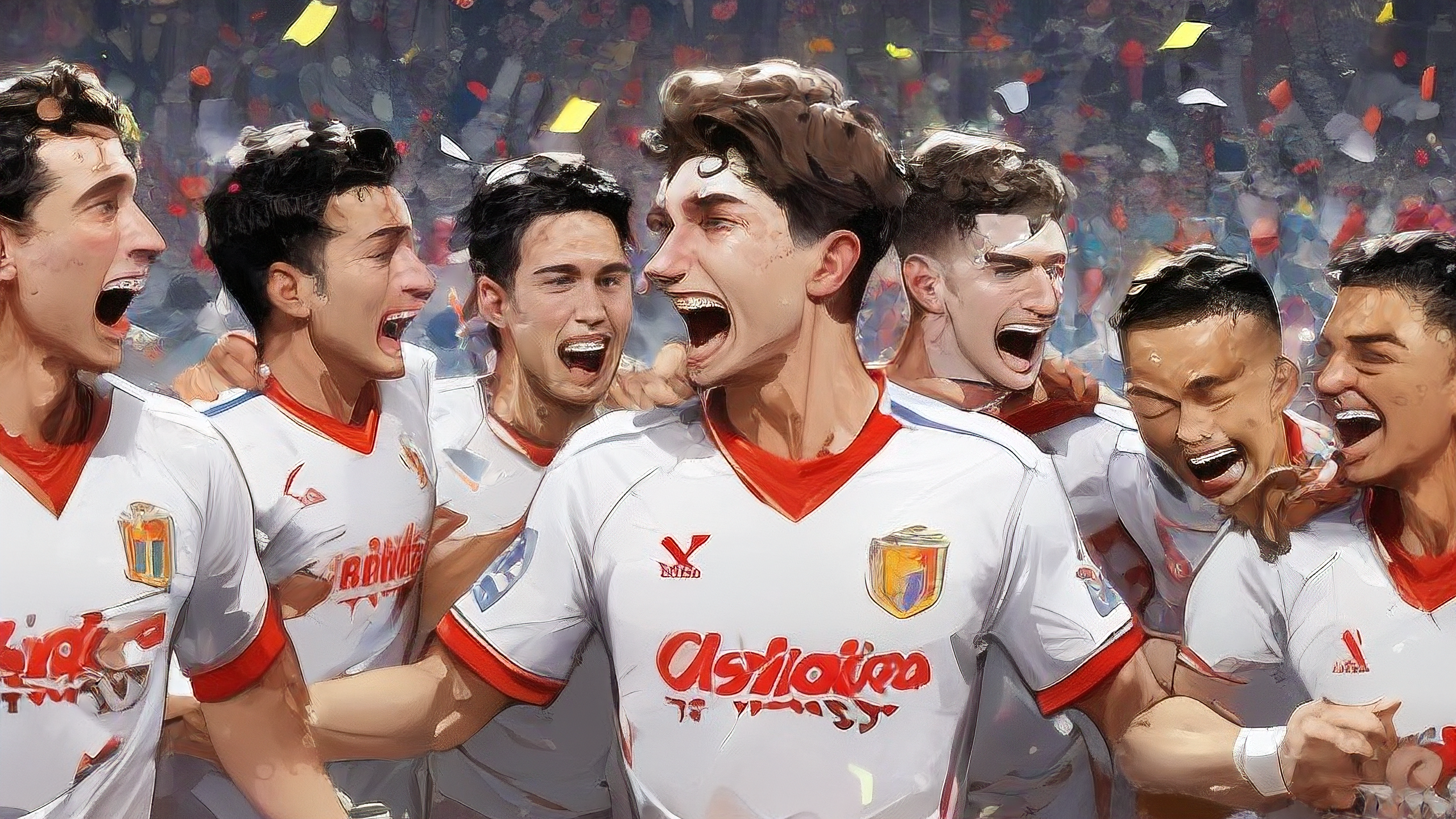 队员们勇往直前，足球运动激情开启